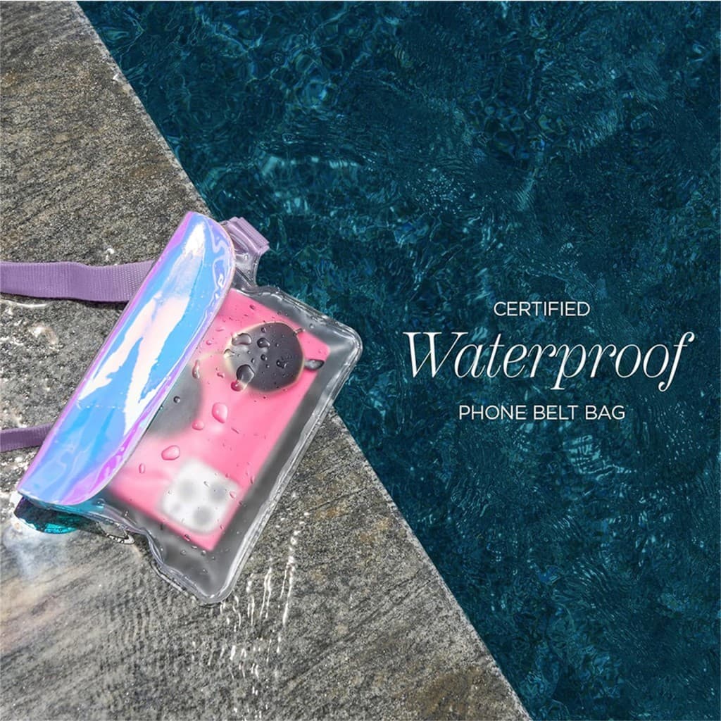 Bolsa Seca Para Telefone À Prova D'água Em PVC Com Tela Sensível Ao Toque Transparente Compatível Atividades De Praia Na