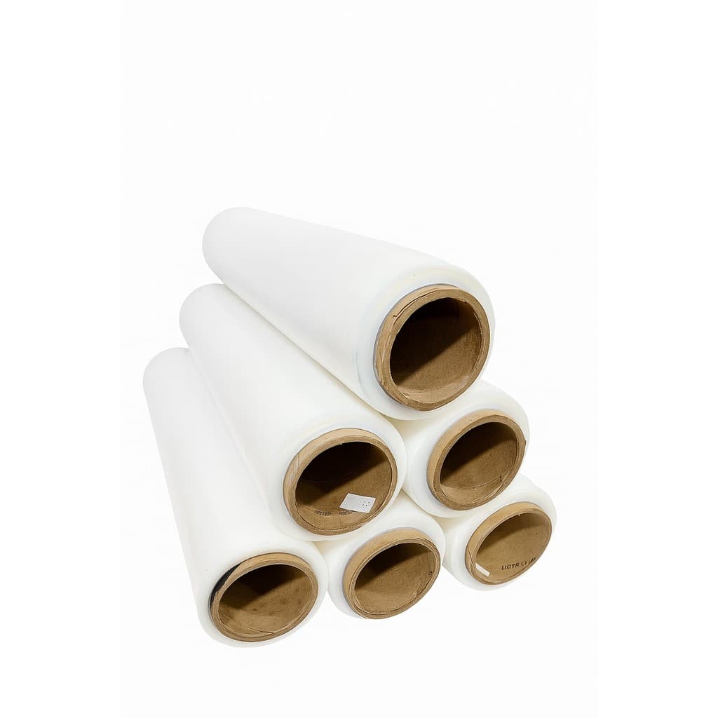 Kit 6 Bobinas Filme Stretch Transparente 500x25 1,5kg Embalagem Estiravel Plástico para Paletizacao