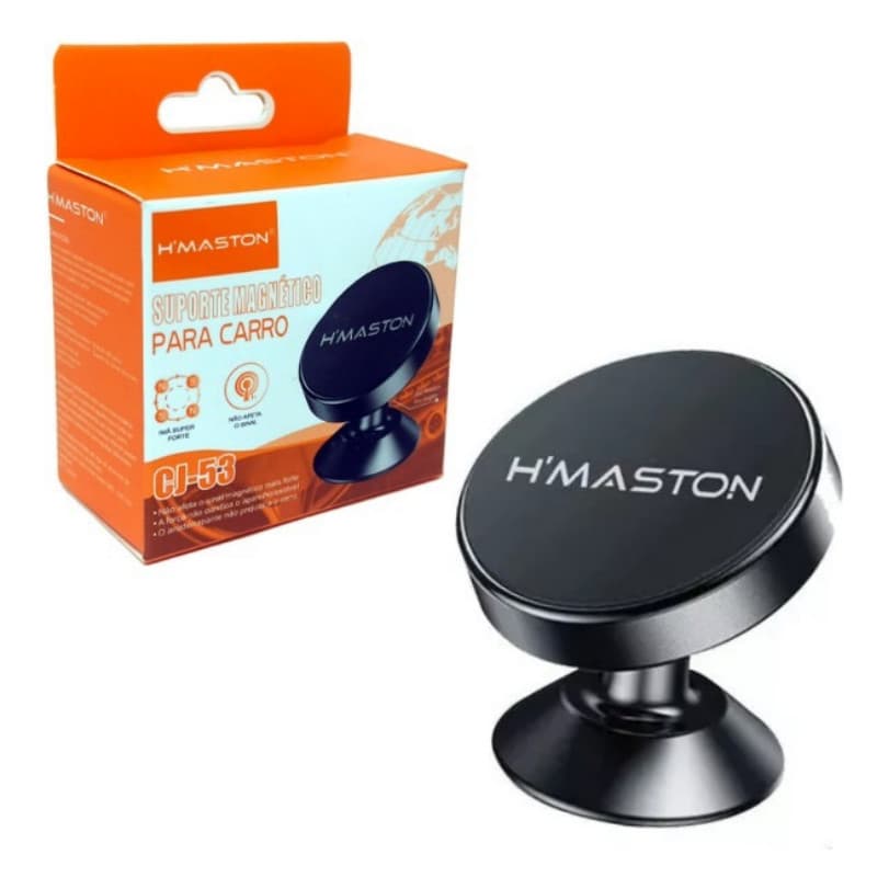 Suporte Celular Suporte 360° Veicular Magnético Imã Hmaston Cj-53
