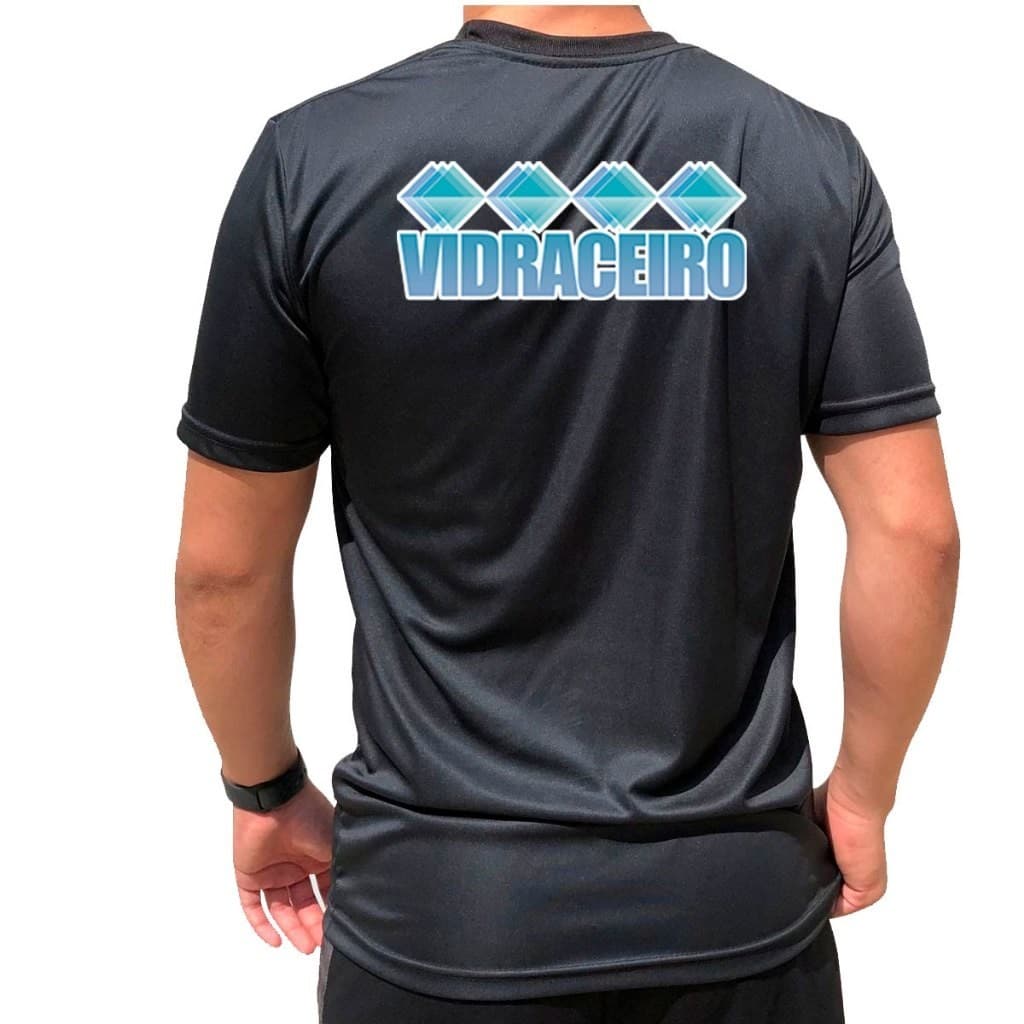 Camiseta Profissional Estampada – Uniforme Confortável e Resistente para Vidraceiro Confortável