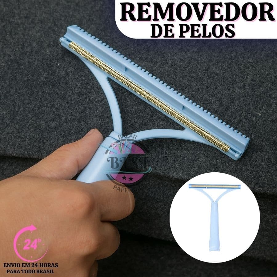 Escova Mágica Removedor Tira Pelos Fur Pet Roupa Sofa Estofado Caes Gatos Animais