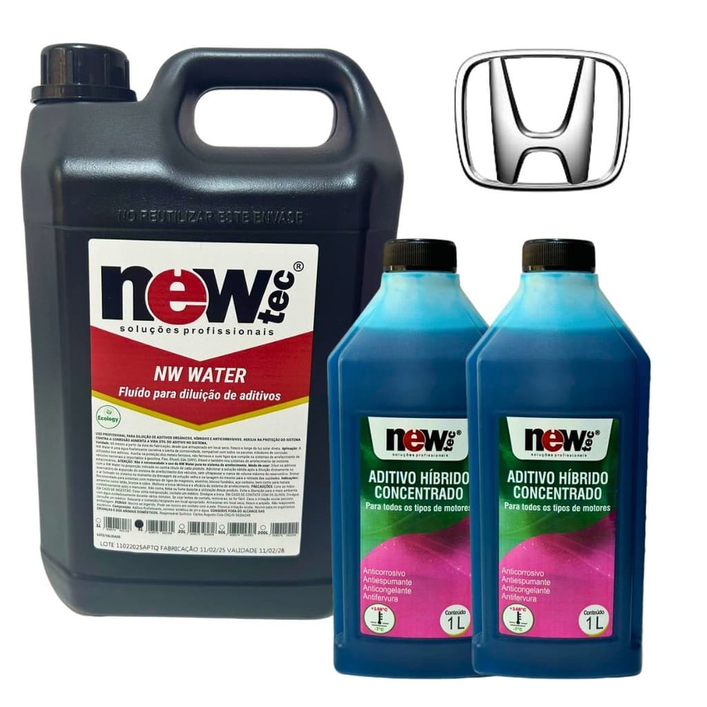 Kit Aditivo Para Radiador Honda + Água Fosfatada