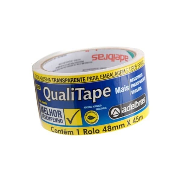 Fita Adesiva Qualitape 520 Transparente 48mm x 45m