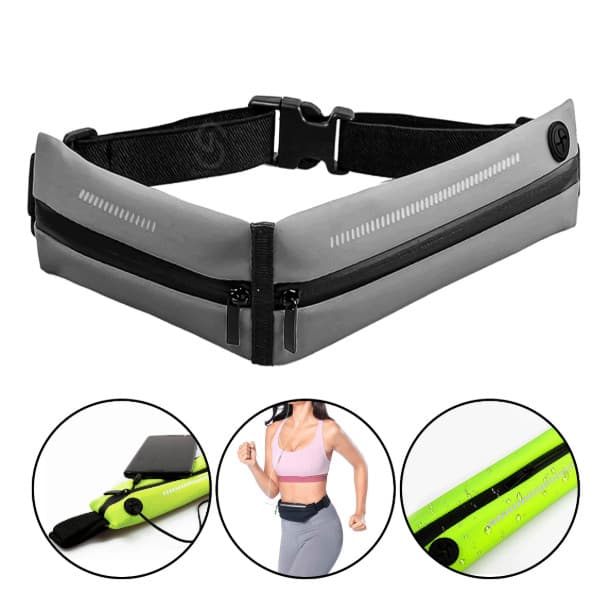 Pochete Fitness Unissex Impermeável com Saída para Fone