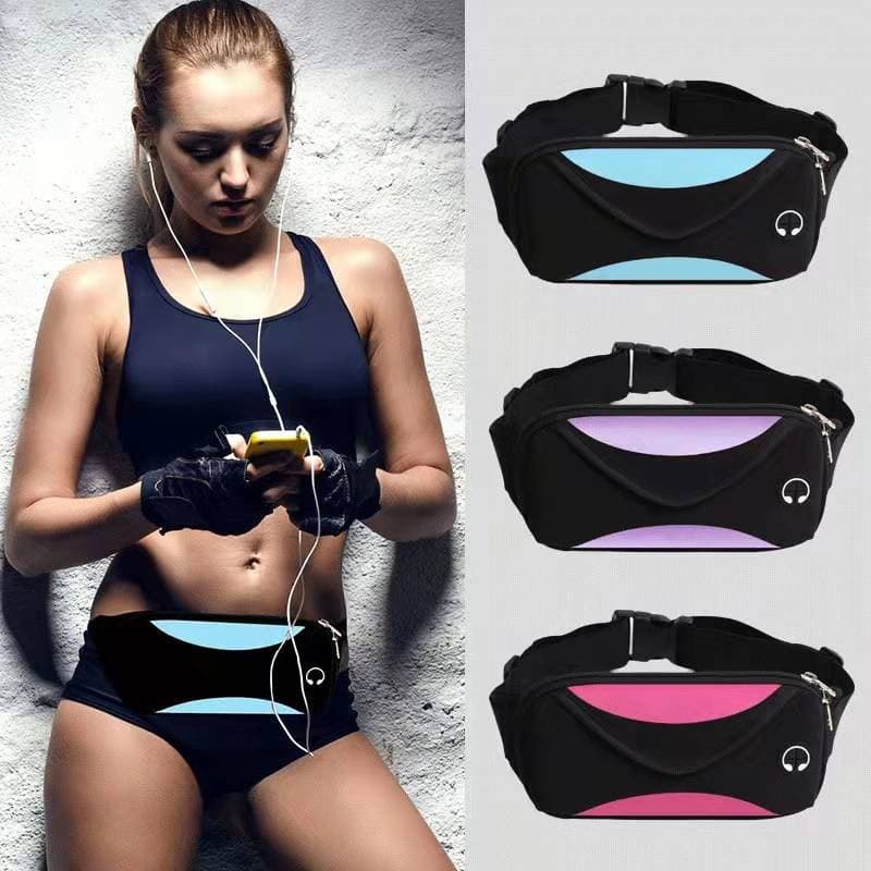 Pochete esportiva Corrida slim impermeável porta celular porta garrafa de água caminhada academia