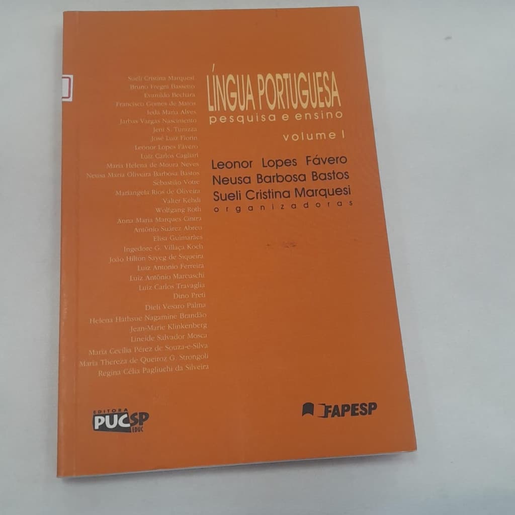 Língua Portuguesa - pesquisa e ensino - volume 1 autor Leonor Lopes Fávero e outros