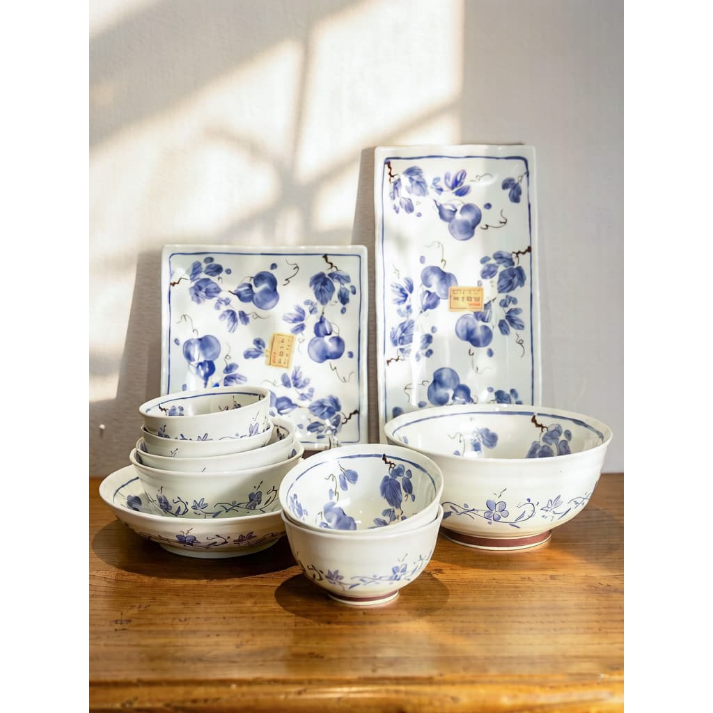 Talheres de cor Underglaze estilo japonês de alto valor estilo tinta tigela de cerâmica tigela de arroz tigela de macarr
