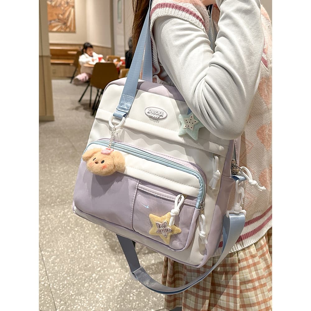 Bolsa de lona para estudantes do ensino fundamental, meninas 2025, novo estilo, bolsa de Tutorial infantil, bolsa de tra