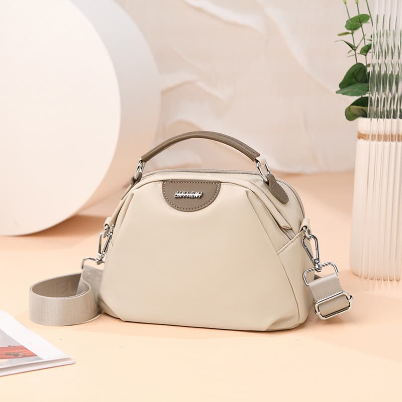 Bolsa mensageiro feminina de grande capacidade, bolsa de lona Oxford, Mini bolsa pequena para viagem, multicamadas N