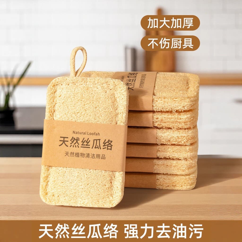 Loofah toalha de prato bucha lavar louça cozinha limpeza doméstica esfregão escova pote descontaminação não oleosa