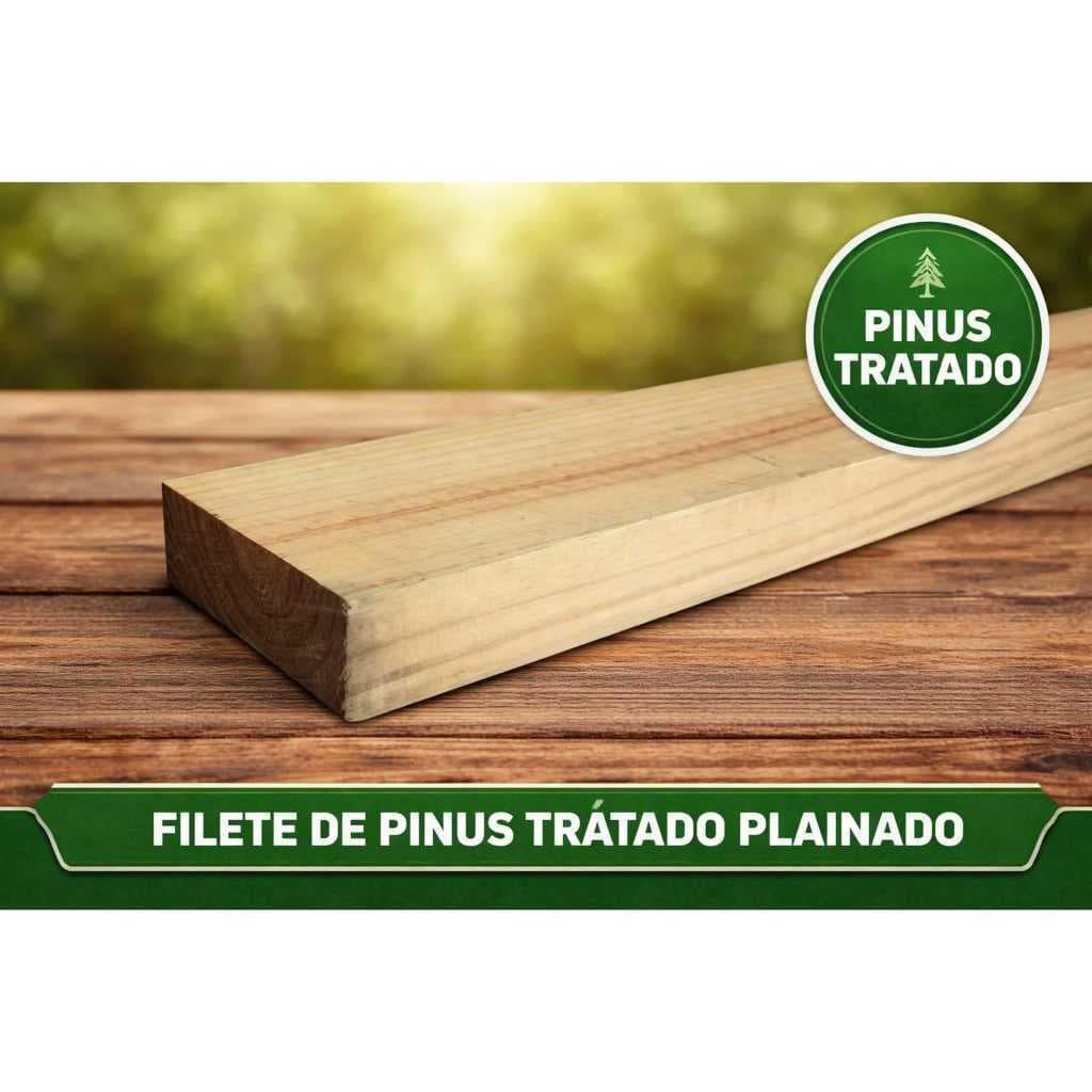 Kit 12 Sarrafo 3cm x 2cm x 50cm Madeira Para Artesanato Filete de Pinus Tratado e Plainado
