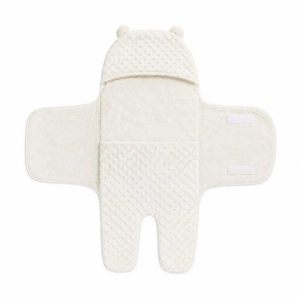 Porta Bebê Hug Saco de Dormir Ursinho Off White