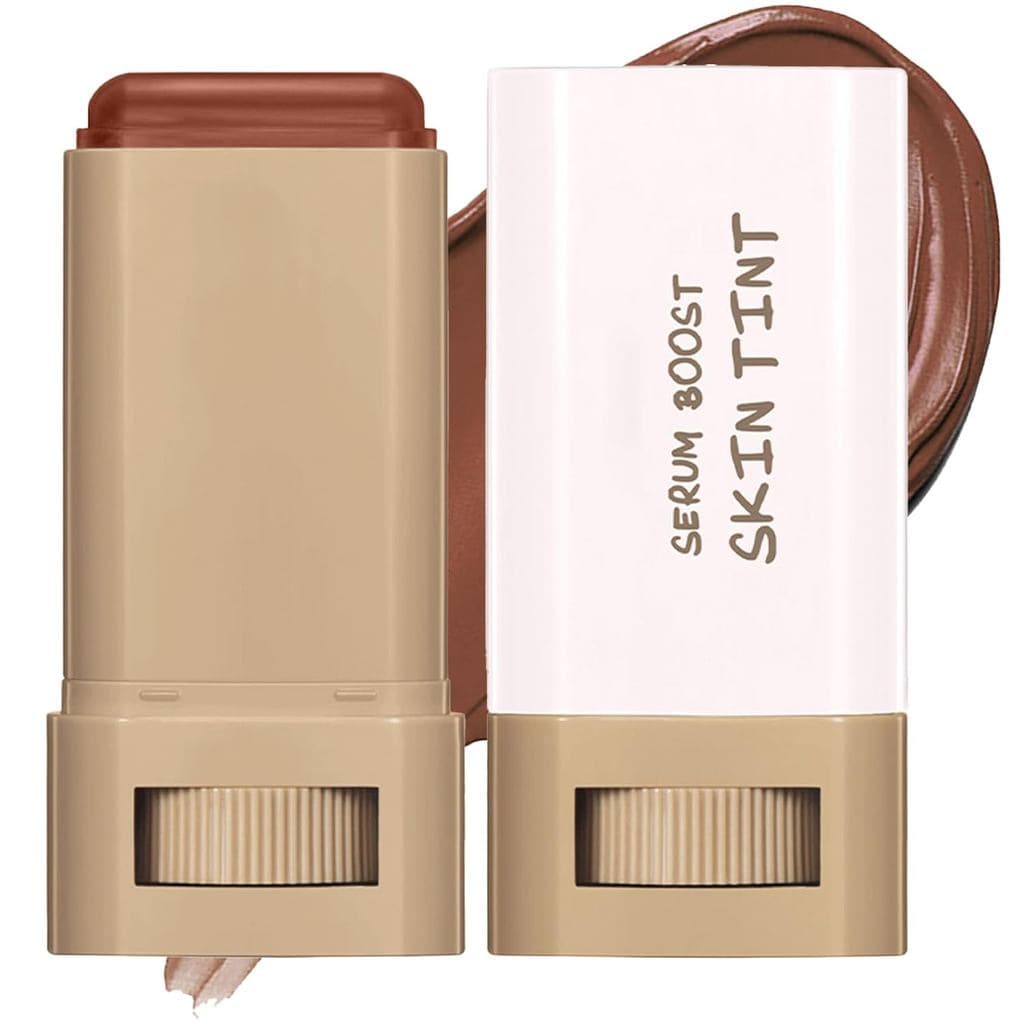Bálsamo de Beleza, Sérum, Bastão de Base para Realçar a Cor da Pele, Base Sólida com Cor, Corretor de Cor Facial, Bastão
