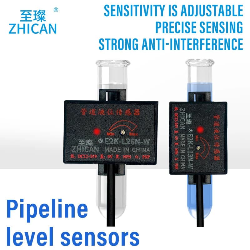 Sensor de nível de líquido em tubulação, interruptor capacitivo de proximidade sem contato, detecção de nível de água e