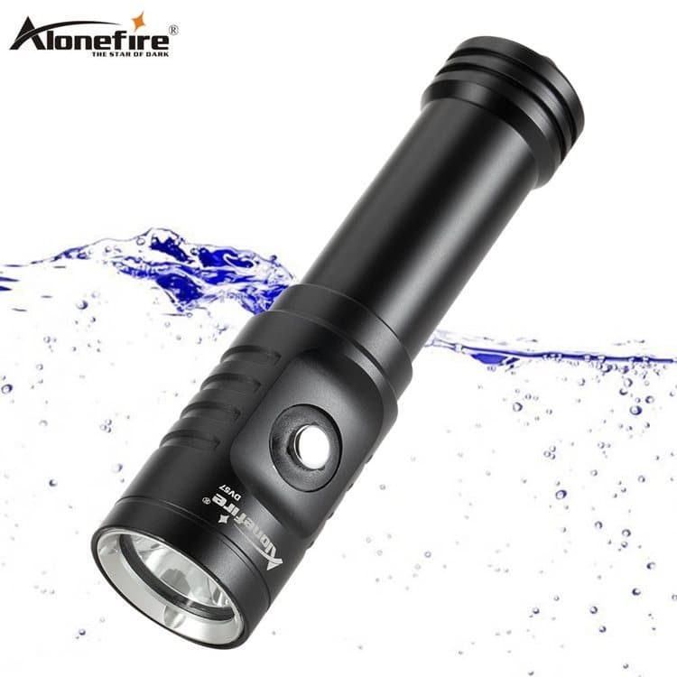 DV57 lanterna de mergulho subaquática iluminação profissional luz forte à prova dwaterproof água Super brilhante noite m