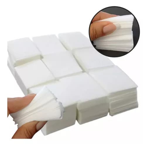 Algodão Prensado Egípcio Para Unhas Sem Fiapos Limpeza Gel Acrigel Fibra Profissional Manicure