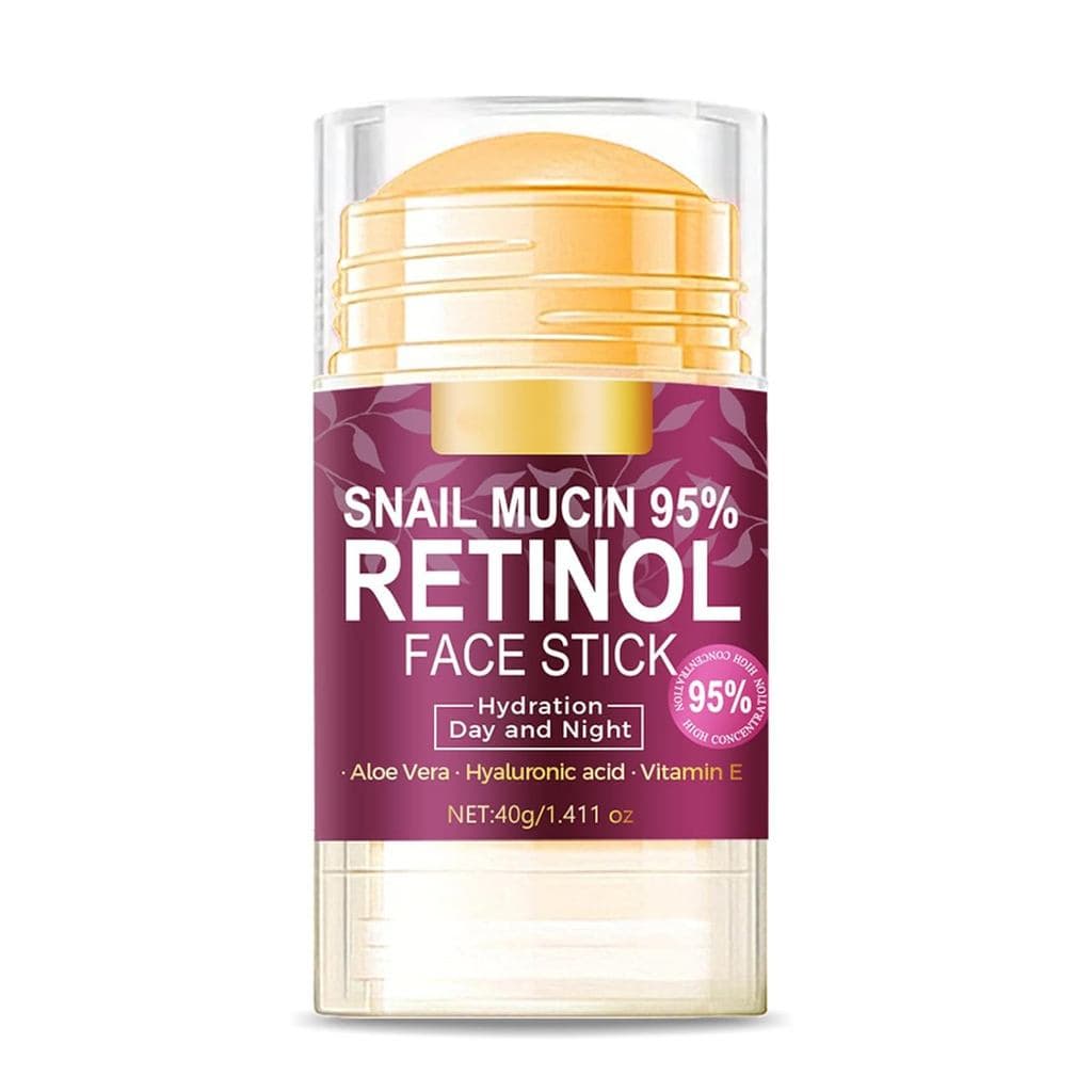 Bálsamo Hidratante Facial em Bastão com 95% de Mucina de Caracol, Retinol e Ácido Hialurônico, Hidratante Multiuso para