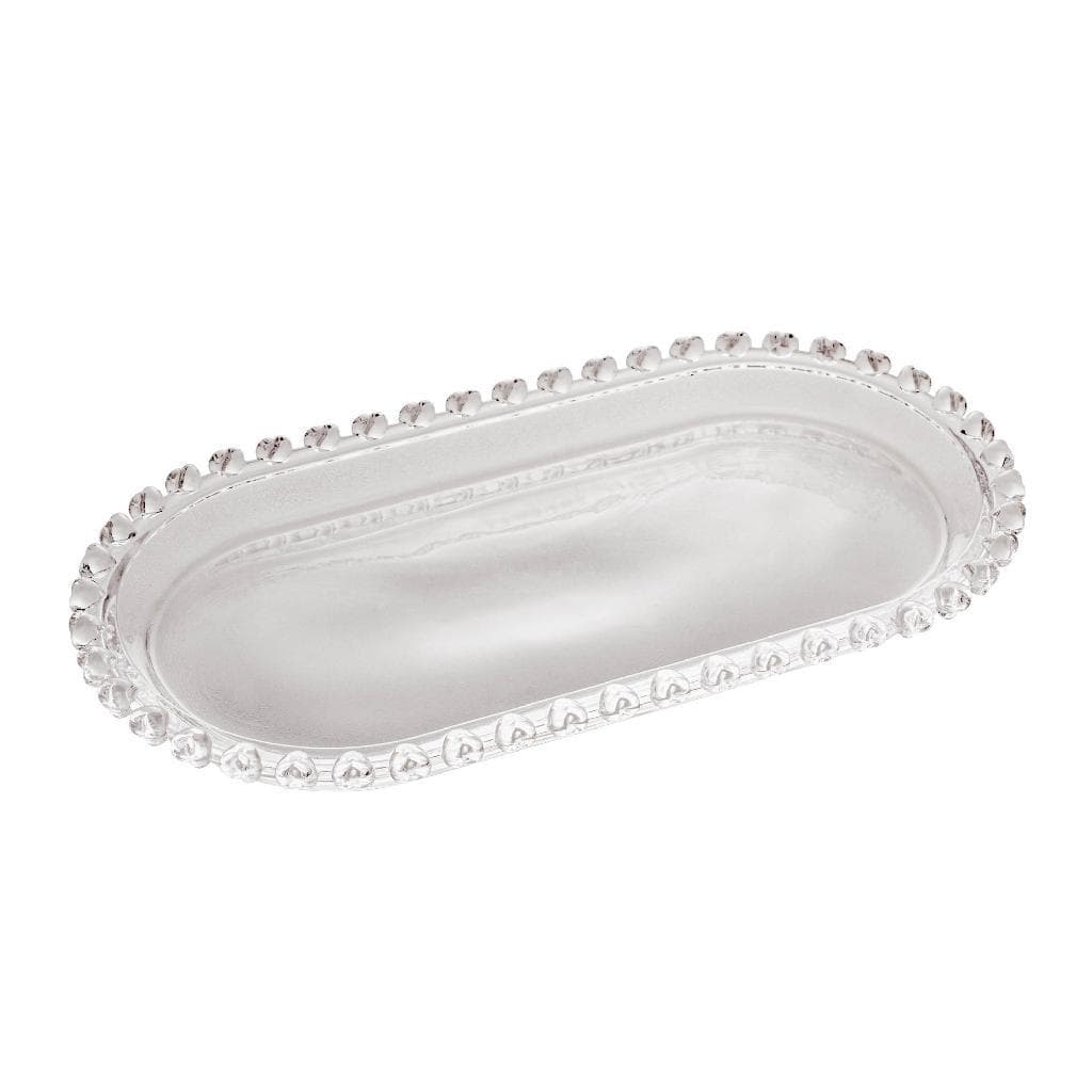Travessa Oval de Cristal Coracao 25x13x2,5cm Lyor