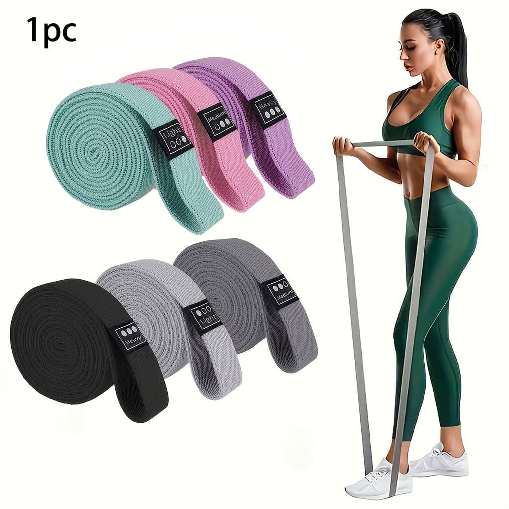 1pc faixa elástica de fitness-faixa de resistência tricotada fitness elástico alongamento treinamento faixa de tensão-gr