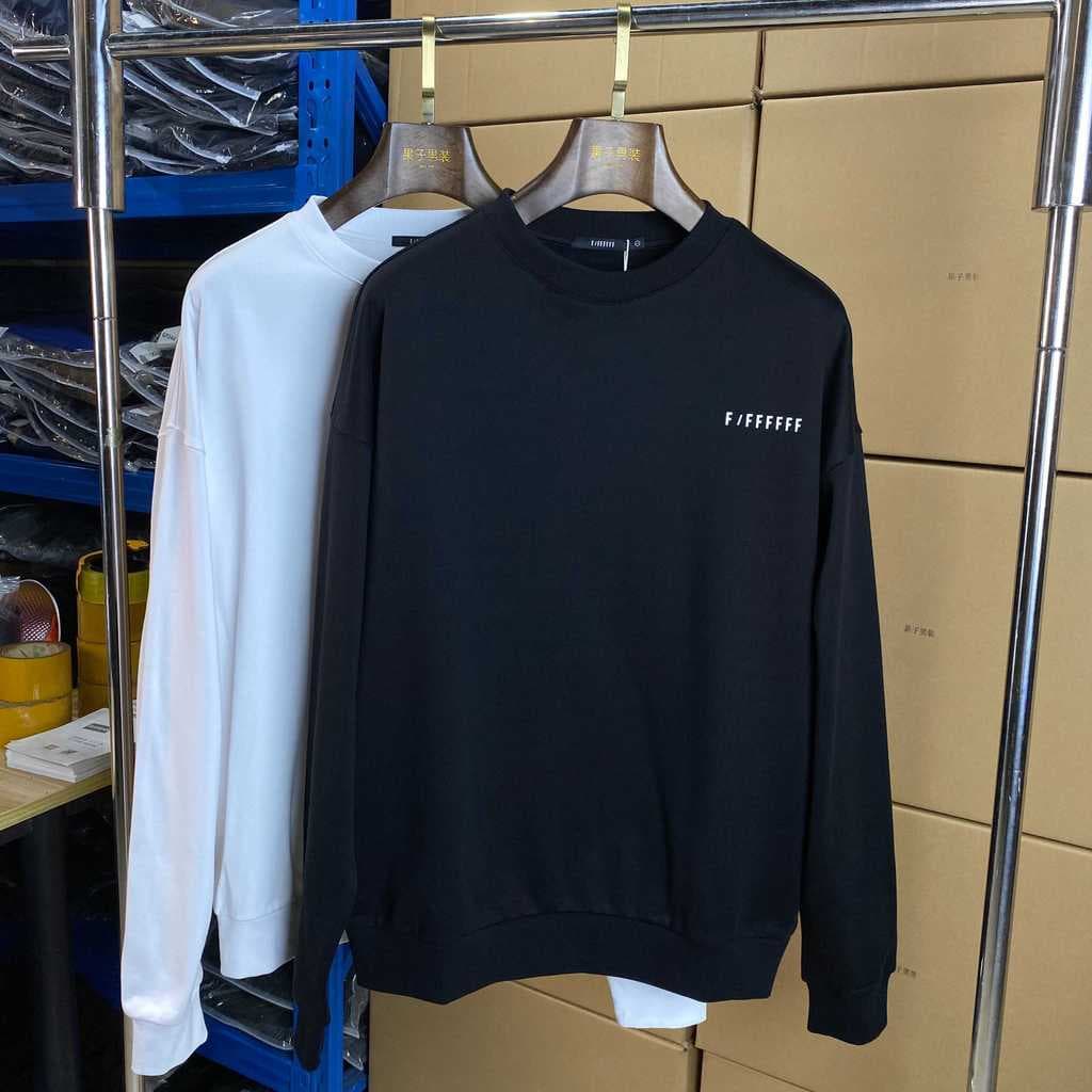 Primavera bem-estar em torno do pescoço moletom Casual carta bordado manga comprida camiseta All-Match cor sólida camisa