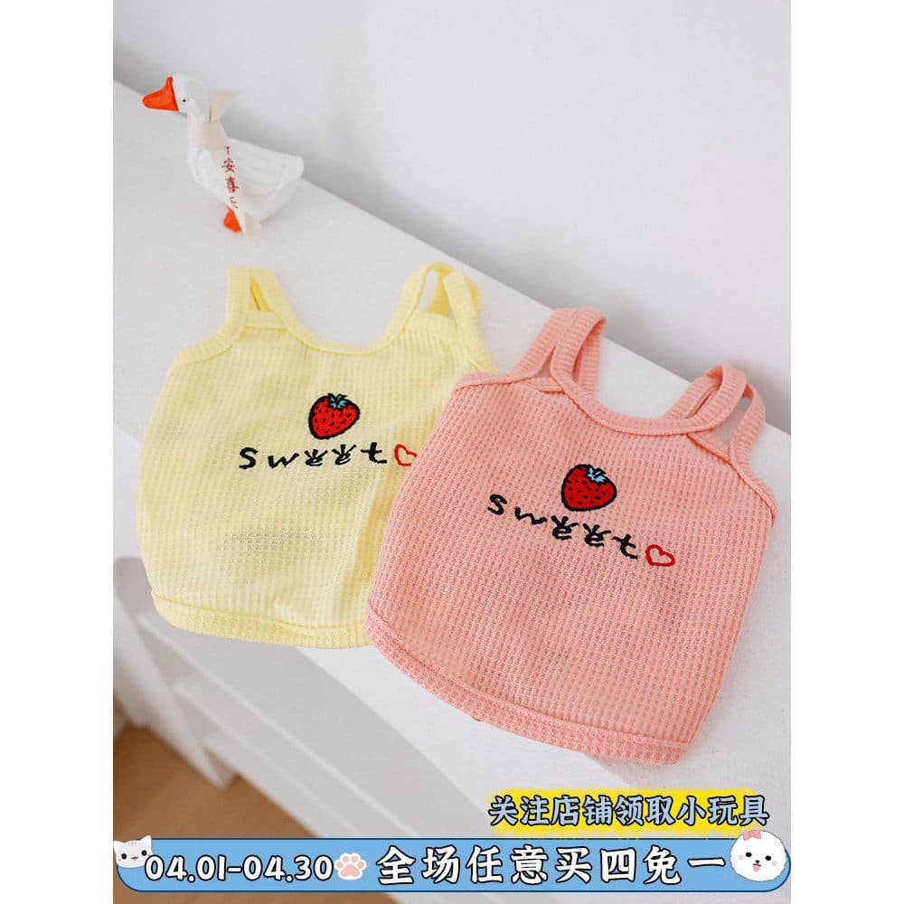 Colete para cachorro Teddy Bichon Yorkshire Pet Cat Pequeno Sling Verão Fino Médio Pequeno Médio Roupas para Filhotes de
