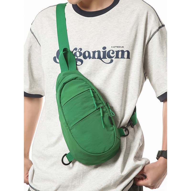 Bolsa mensageiro masculina estilo japonês Street Wear bolsa de ombro bolsa de peito estilo esportivo ciclismo de c