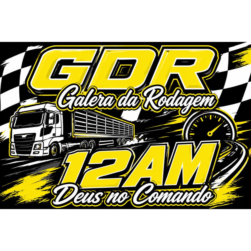 Bandeira  gdr  12 90x65 cm com 4 Ilhós Alta Qualidade para Caminhão, Parede ou Área Externa inpermeável