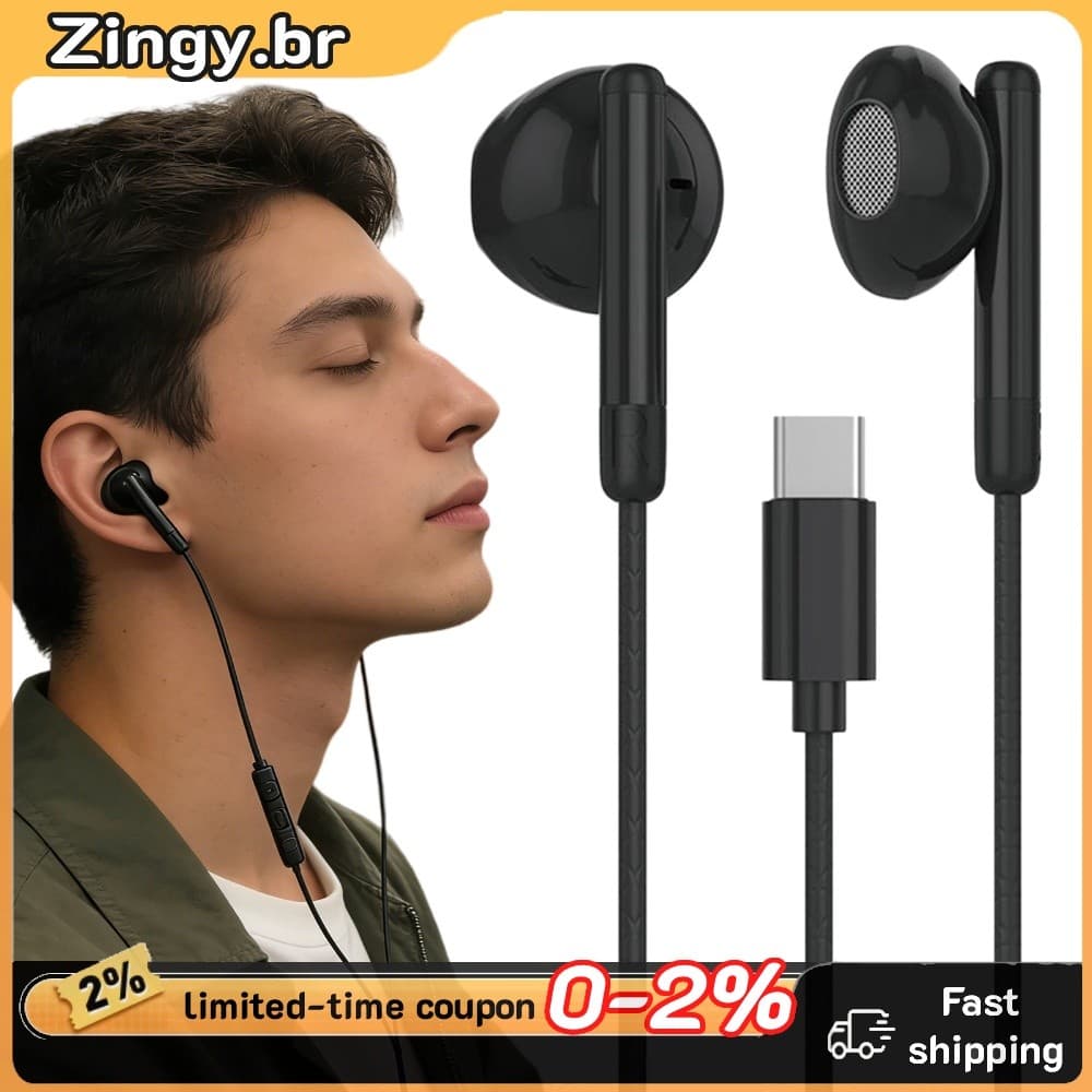 Fones De Ouvido Semi-Intra-Auriculares Com Microfone Portátil Para Samsung E 16/17