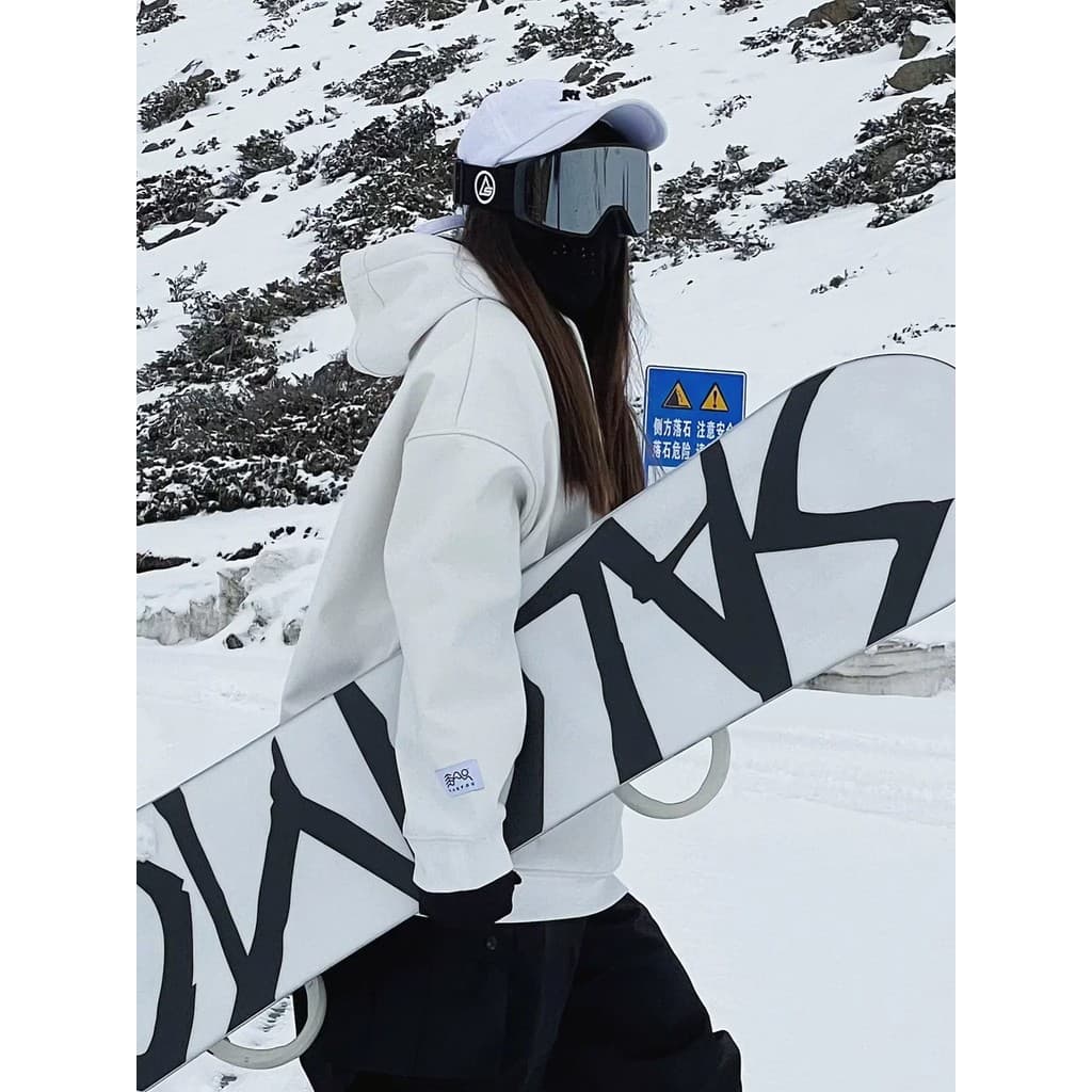 Whether Snow White Veyer Ski à prova d'água sobre tamanho forro de lã solto respirável masculino260624T