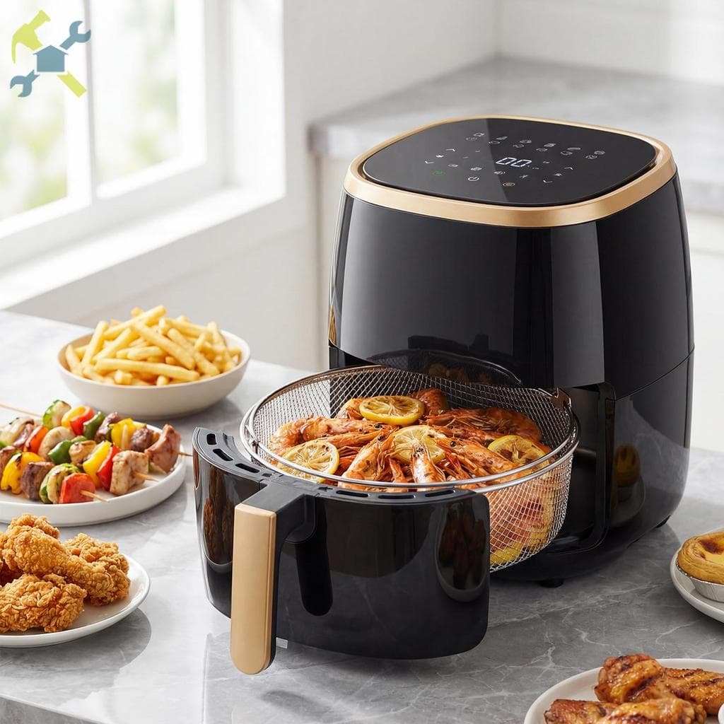 Cesta De Fritadeira De Ar Acessório 5.8QT 6QT Rack De Malha Com Alça Substituição De Aço Inoxidável SHOPCYC2321