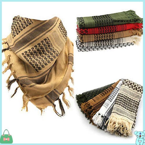 Lenço Unisexo Padrão De Algodão Keffiyeh