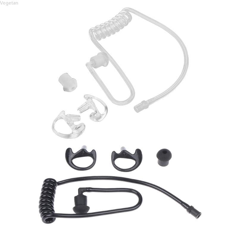 Veg Tubo Ar Fone Ouvido Bobina Acústico Earplug Substituição Para Bidirecional