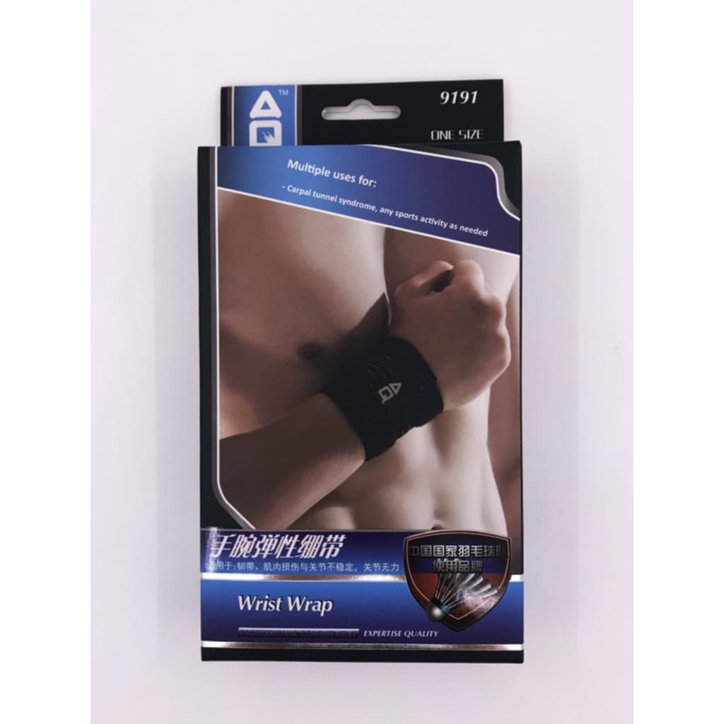 AQ9191 Novo estilo encaixotado pulso elástico bandagem basquete vôlei Badminton pulseira profissional equipamentos espor