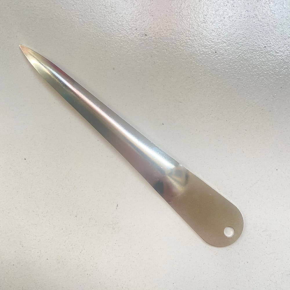 Agulha de fechamento de aço inoxidável, tricô de rattan, faca de curiosidade, 2.5,3.0mm, agulha de cadarço, cadeira de v