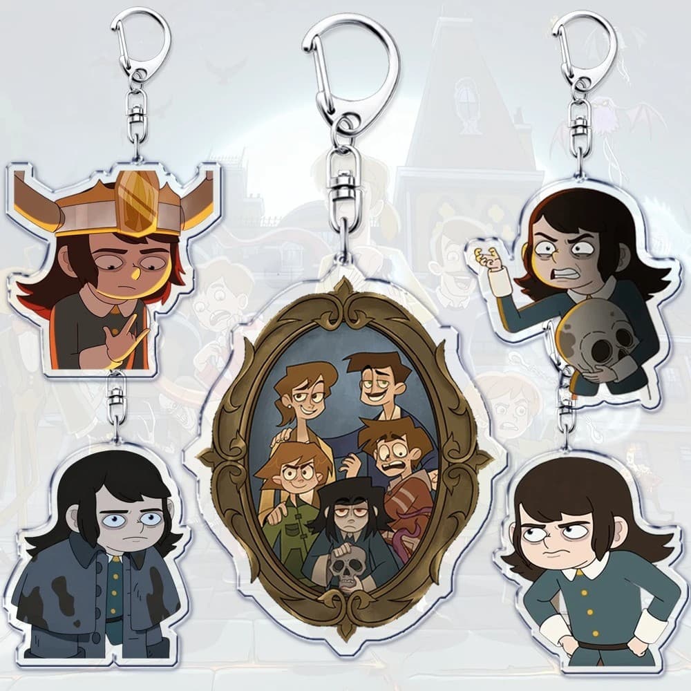Chaveiro animado com tema de terror, adequado para acessórios, Abade Fantasma, joias, Cecil, Hotel, Esther, Nathan, Libe