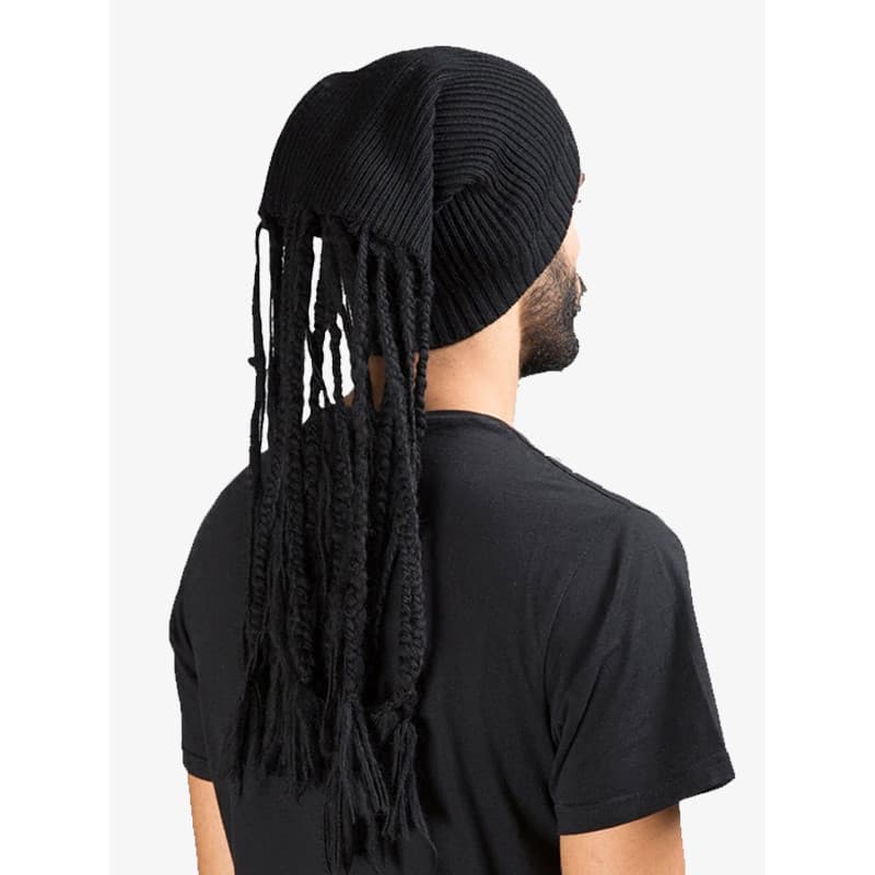GAOSTUDIOS chapéu Multi-trança tecido à mão borla trança suja pulôver masculino feminino pequena trança rua babador outo