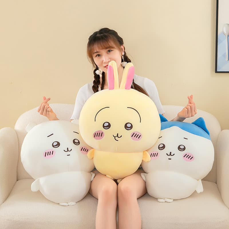 Boneco de Pelúcia Fofo Chiikawa de 10/20/30cm, Brinquedo Kawaii, Almofada de Sofá para Crianças