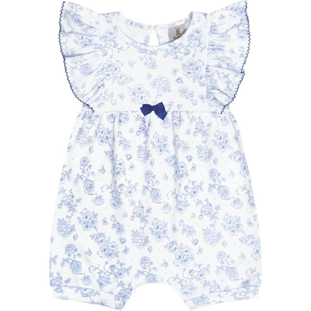 Macacão Curto Bebê Kiko Baby Garden Classic Suedine 100% Algodão