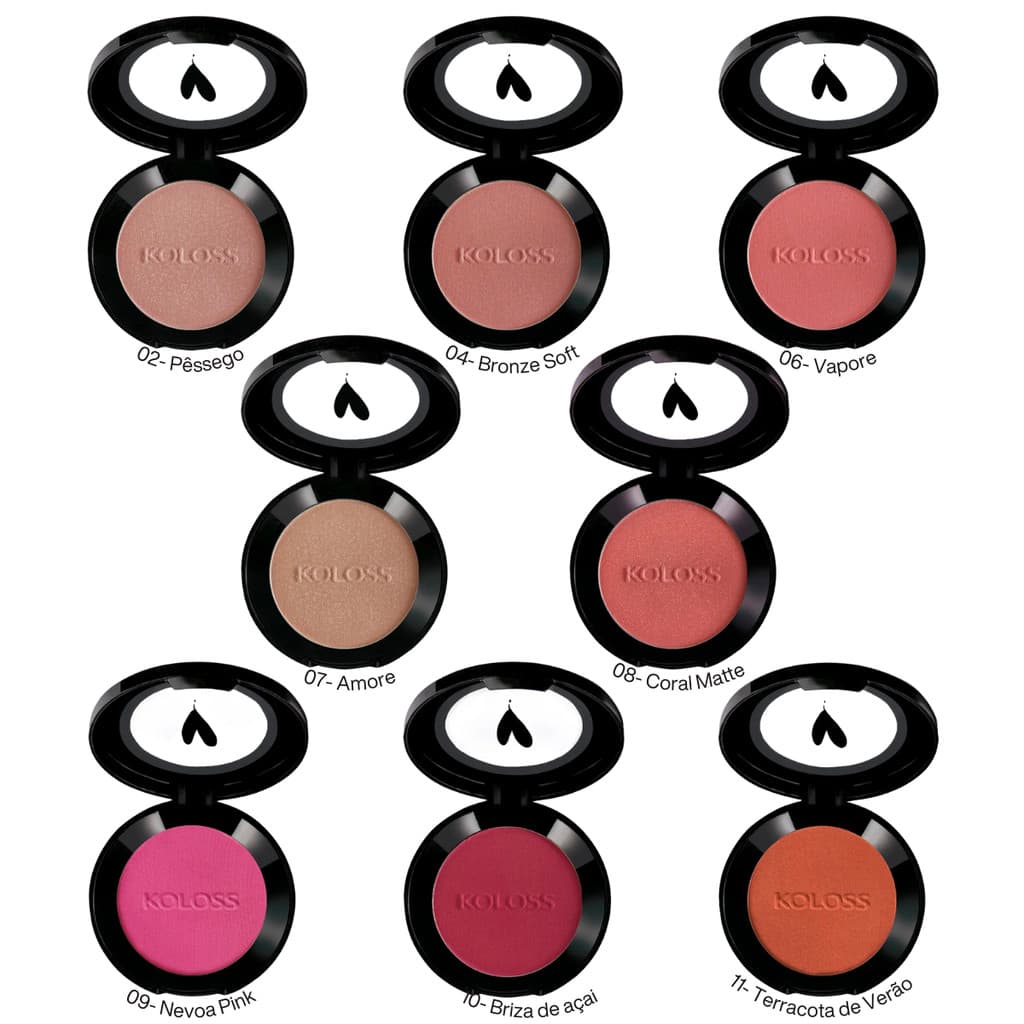 Blush Compacto Koloss - Opções
