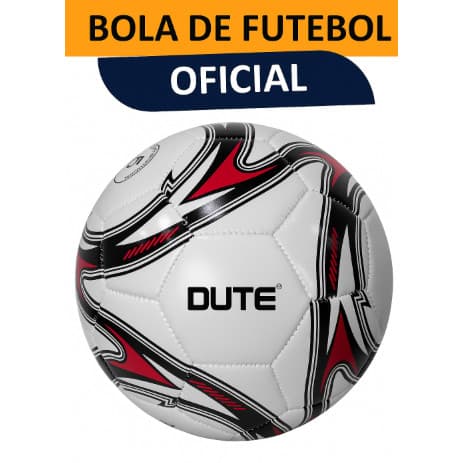 Bola de Futebol Tamanho Oficial Nº 5 Costurada em Couro Sintético Cor Branca
