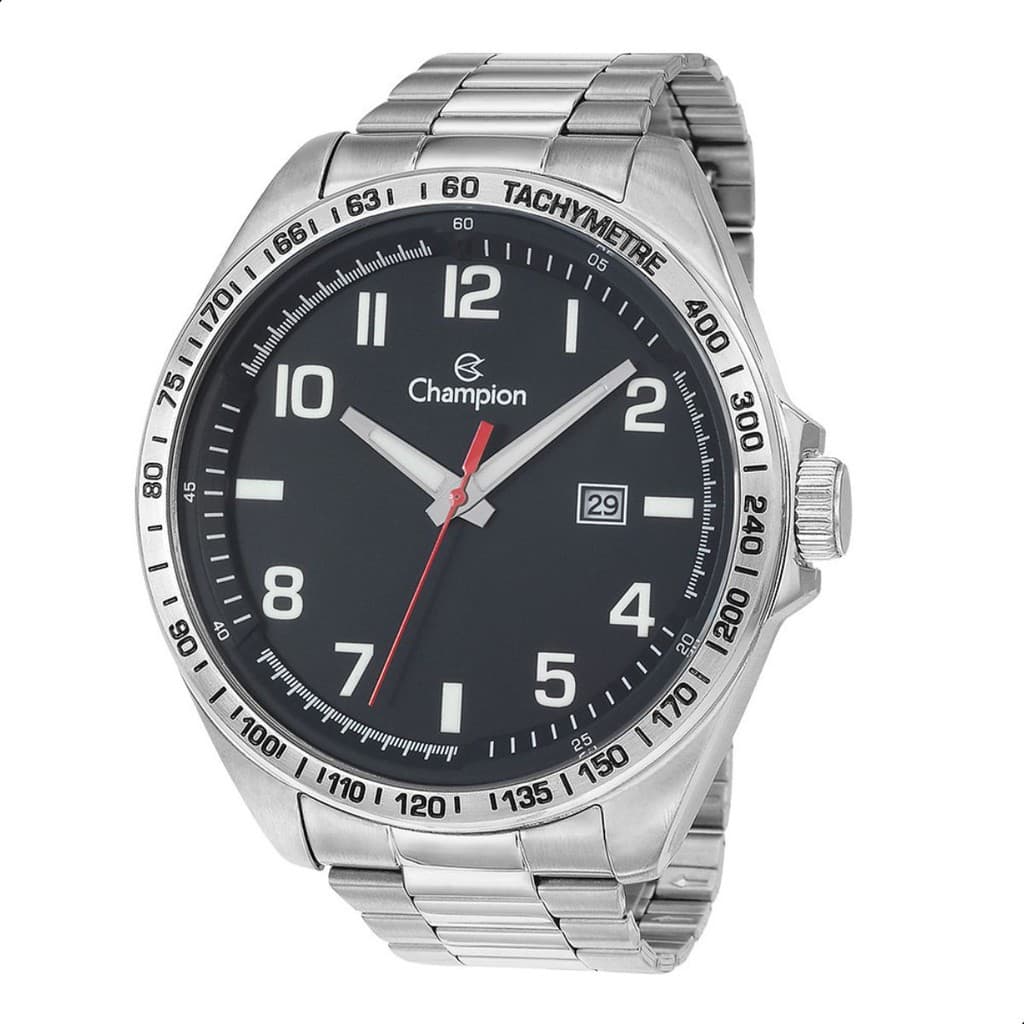 Relógio  Masculino Champion Prata Aço  CA31720T  Relógio  Prova De Água  Masculino Original