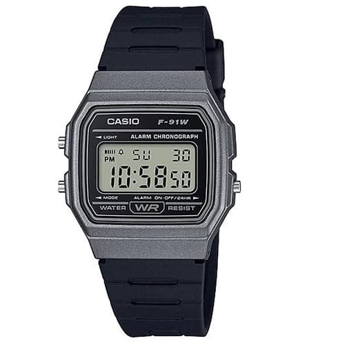 Relógio Casio Unissex Vintage F-91WM-1BDF Grafite Digital Relogio Masculino Original Femenino