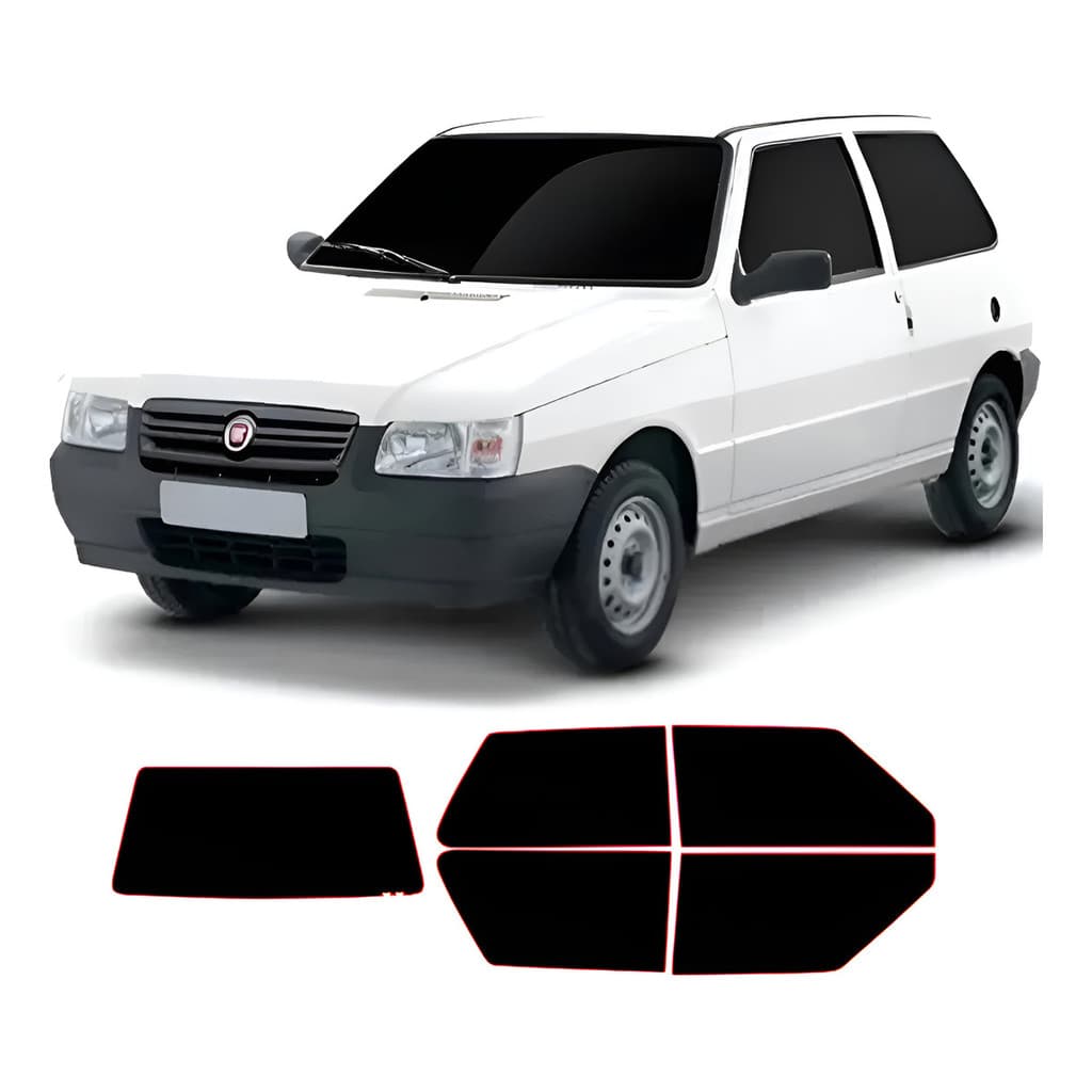 Película Insulfilm Fiat Uno 2 Portas 1993 a 2010 Corte Computadorizado