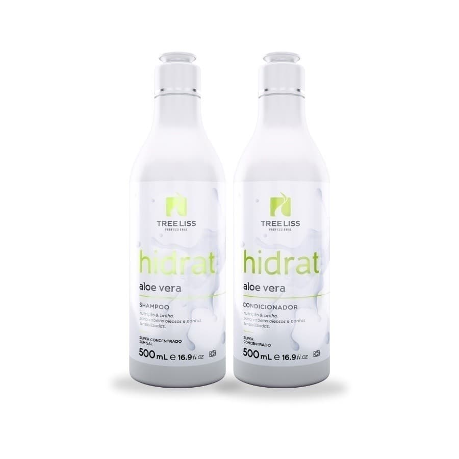 Kit cabelos oleosos Shampoo e condicionador Hidrat Aloe Vera
