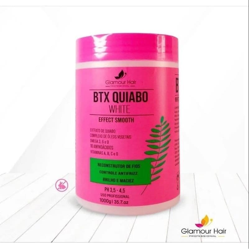 Btx Capilar Redutor De Volume Quiabo White Glamour Hair 1kg