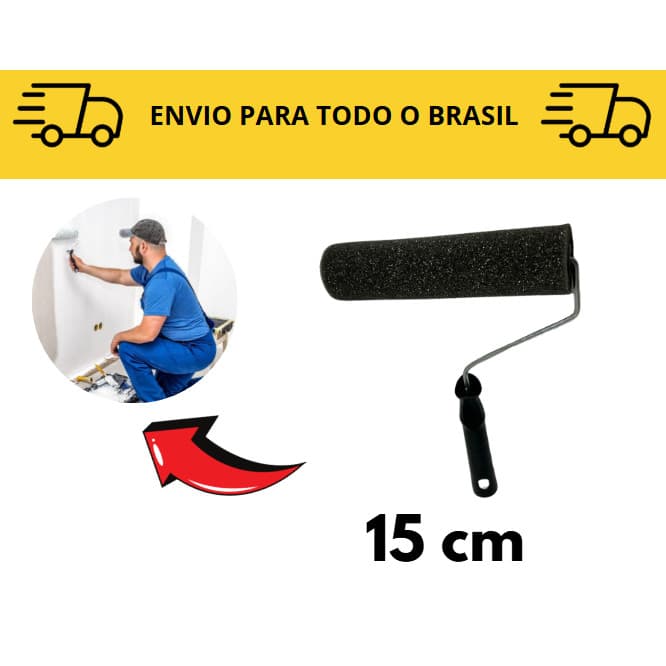 Rolo De Esponja 15cm / pintura de casa / acabamentos / rolo de pintura