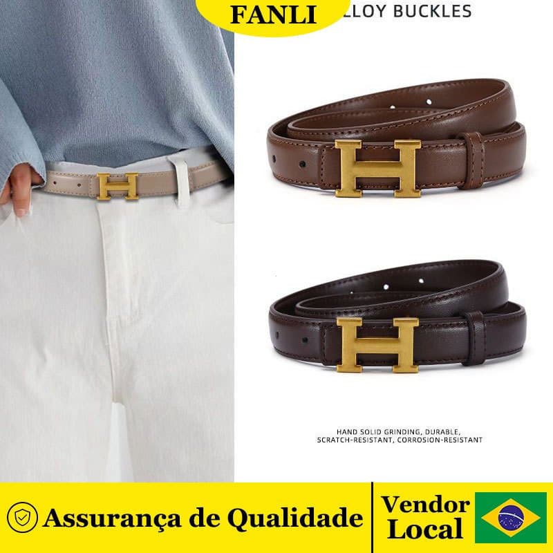 Cinto Casual de Moda de Coco Genuíno de Alta Qualidade