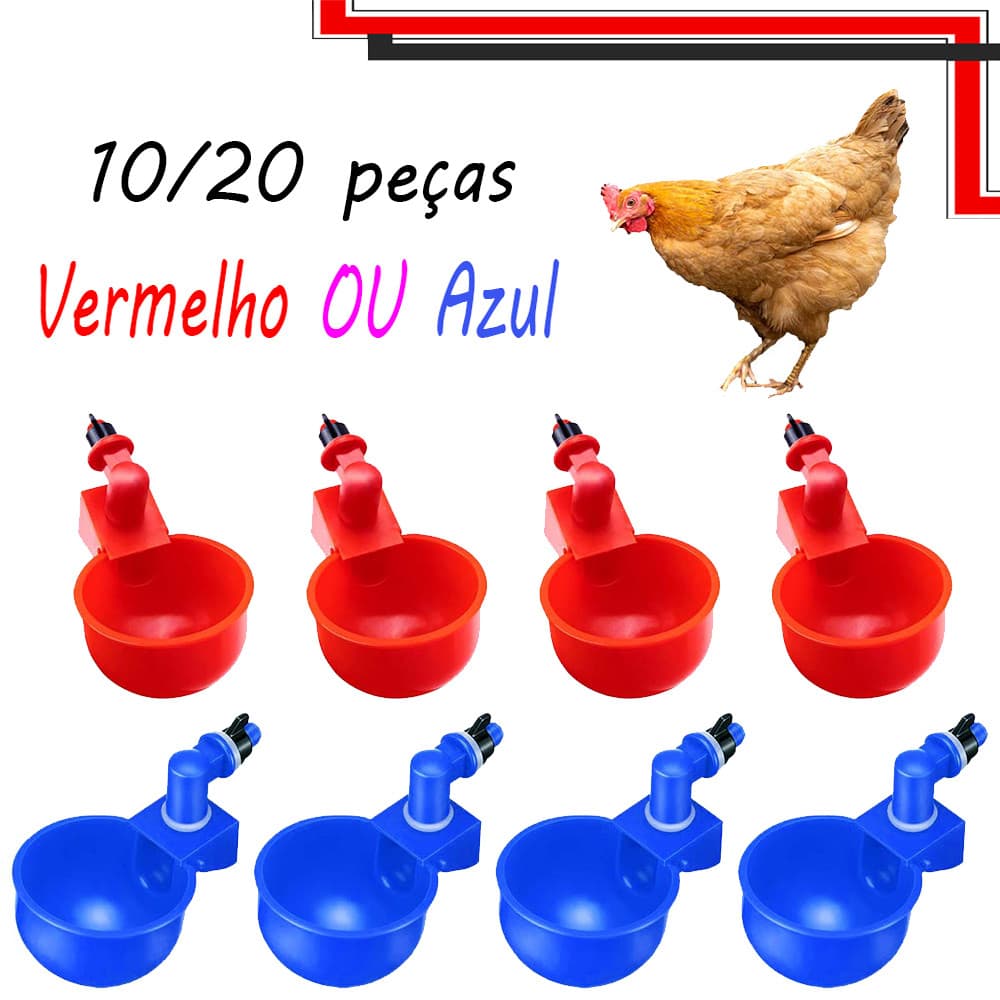 Copos De Bebedouro Para Galinhas, 10/20 peças De Bebedouro Para Galinhas, Bebedouro Automático Para Aves Grandes