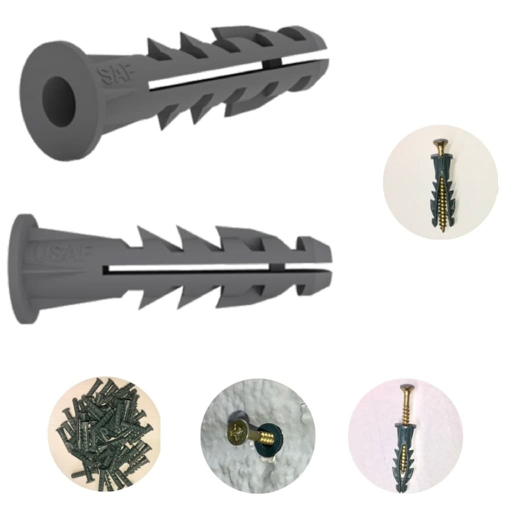 Bucha 10mm Com Aba e Anel Para Parede Pacote 500 Peças