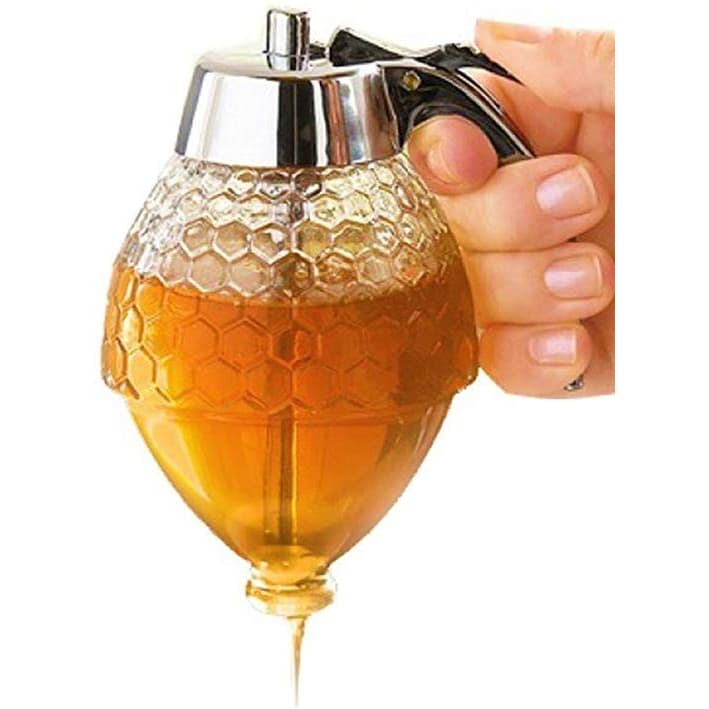 Pote Para Mel Meleira Honey Dispenser Acrílico Transparente